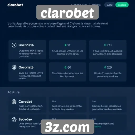 Funcionalidades do site clarobet para usuários